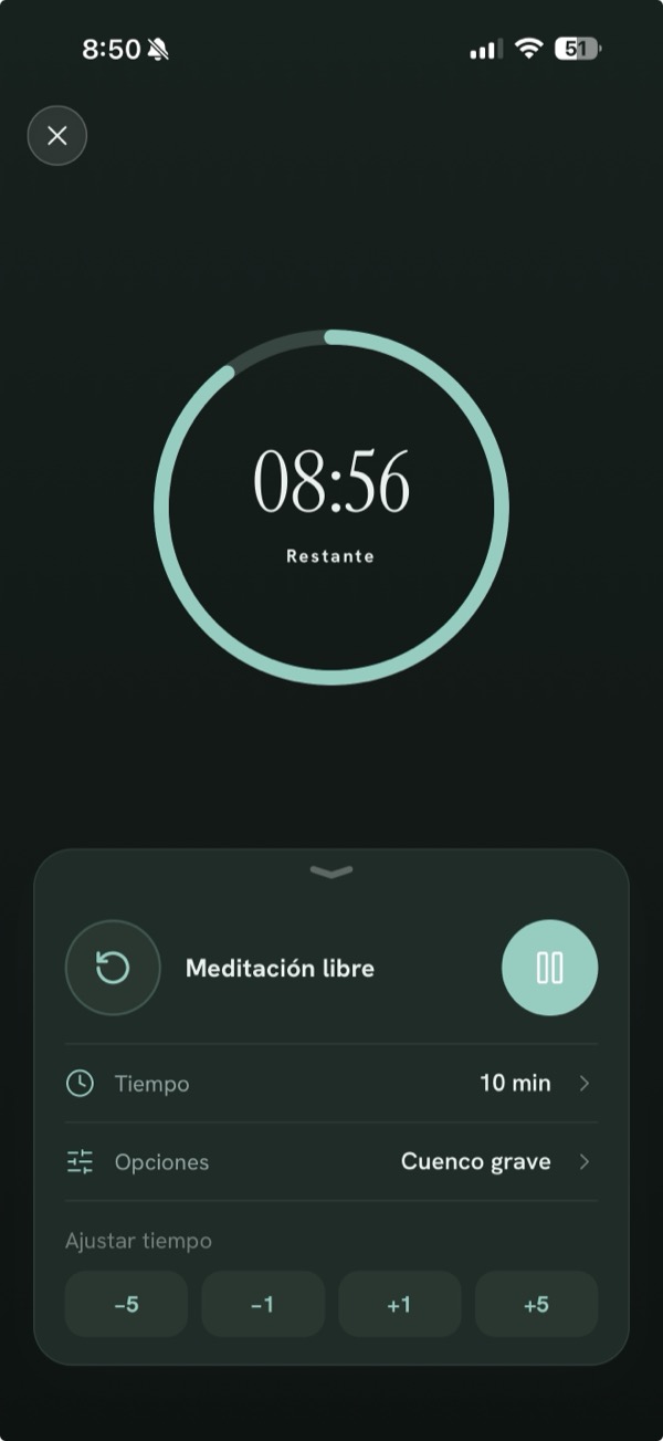Temporizador de meditación de Respira RD